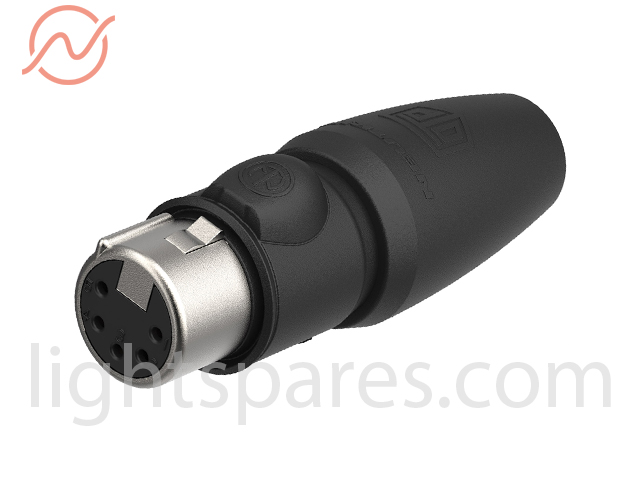 Stecker - XLR 5pol silber, NC5FX1-TOP, Kabelbuchse